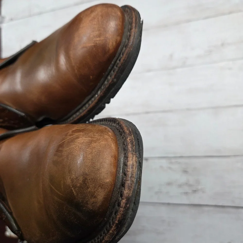 Allen‎ Edmonds Bellevue Chukka Boots Mens 9 B Brown Leather Brogue USA